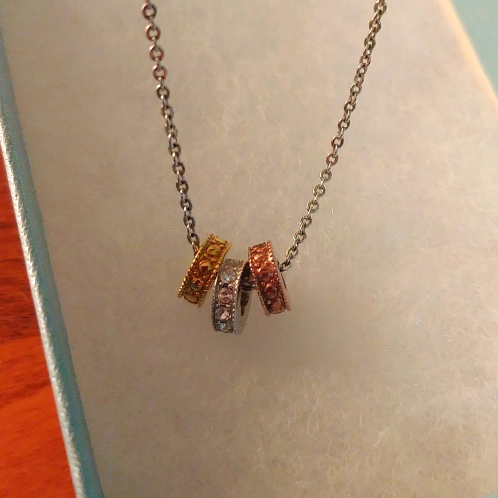 Touchstone Crystal Triple Slide Necklace